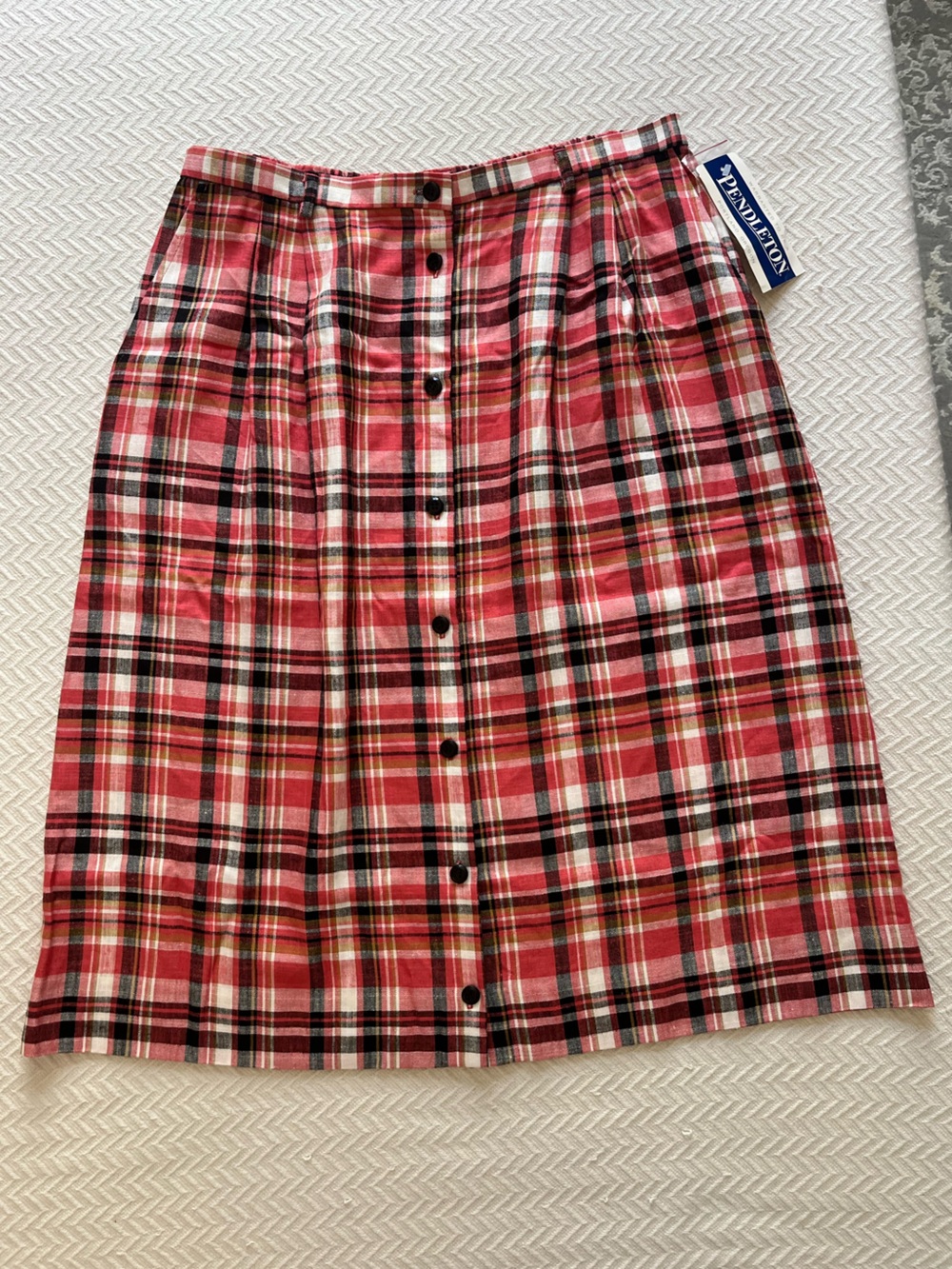 Pendleton Plaid Midi Skirt